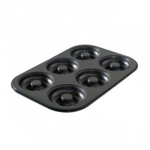 Nordic Ware 6 Cavity Donut Pan, Metal