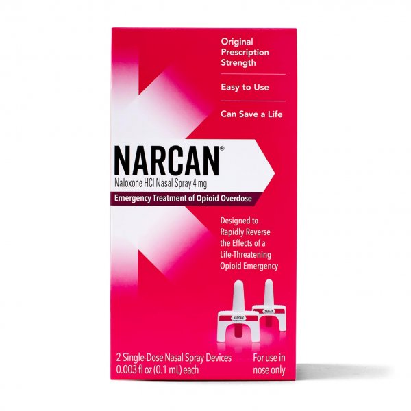 NARCAN Nasal Spray 4mg, 2 Single-Dose Devices, Opioid Overdose Treatment