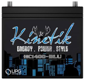 Kinetik HC1400BLU 1400 Watt 55 Amp Hour Car Audio Battery