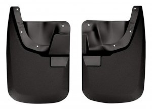 Husky Liners - Front Mud Guards | 2011-2016 Ford F250/F350 w/o OE Fender Flares, Front Set - Black, 2 Pc | 56681