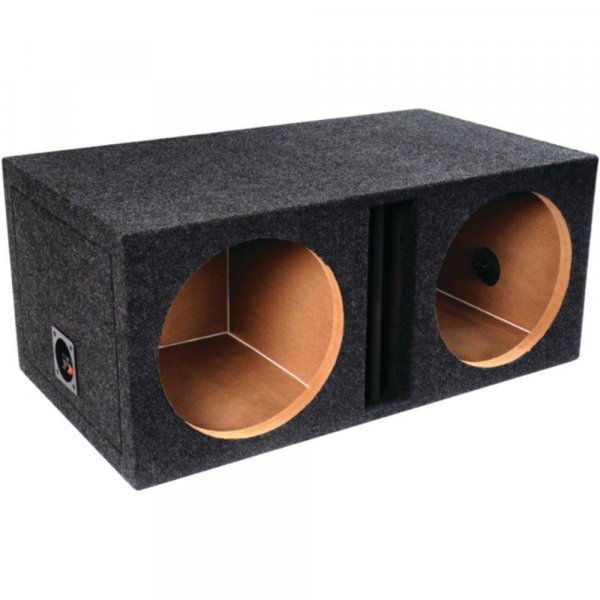 Atrend E12DV Dual Vented 12" Enclosure w/Divided Chamber - 32.5"Lx17.8"Wx14.5"H