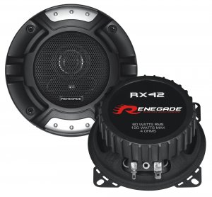 Renegade RX42 4" 2-Way Coaxial speaker 120W Max 4Ohms