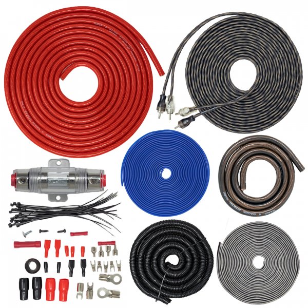 SoundBox ECK4v2, 4 Gauge Amp Kit - Complete Amplifier Install Wiring - 2500W