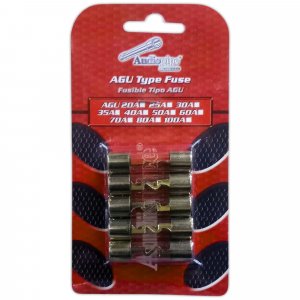 Audiopipe AGU100A 100 Amp Car Amplifier AGU Fuses (5 Pack)