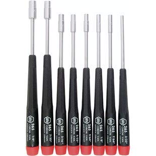 Wiha 26591 Precision Nut Driver SAE Screwdrivers - 8 Piece Set
