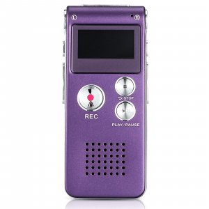 Tellegloww Ghost Hunting Equipment Paranormal Equipment for Ghost Hunting Digital EVP Voice Activated Recorder Rechargeable Recorder Device with Microphone, 8GB(Black)