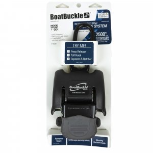 BoatBuckle F14220 G2 Retractable Bow Tie-Down (2-Inch x 43-Inch, Black)
