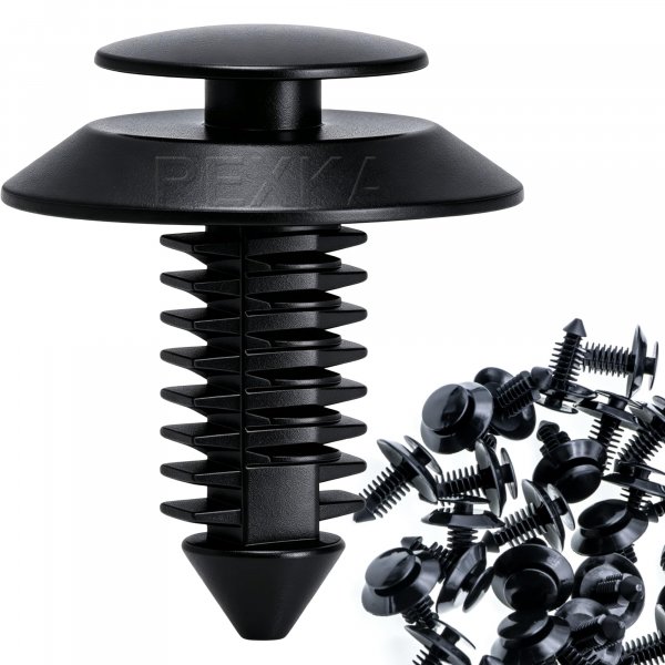 Rexka 50pcs Door Trim Panel Retainers Clips Fastener for Ford N801925-S Lincoln Mercury Bronco F150 Mustang F-250 F-350