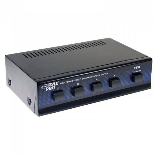 Pyle PSS4 4 Channel High Power Stereo Speaker Selector