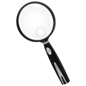 Feosky Handheld Reading Magnifier, 10X Magnifier, 75mm Shatterproof Lens, Non-Slip Handle for Adults Close Work, Seniors Reading and Nature Exploration, Hobby Observation(Silver)