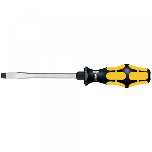 Wera 05018270001 Kraftform Plus 932 A Slotted Screwdriver, 10mm Head, 7" Blade Length, Multicolor