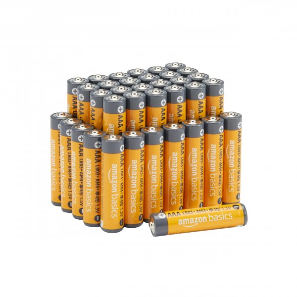 Amazon Basics AAA Long-Lasting Alkaline Batteries, 36-Count, 1.5 Volt, Reliable Performance, 10-Year Shelf Life, Emergency Storage
