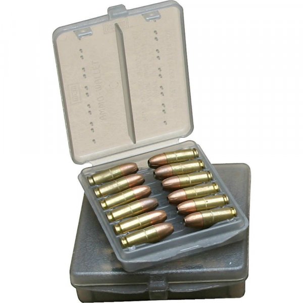 MTM W12B4441 Ammo Wallet 12 Round Magnum Pistol (Smoke)