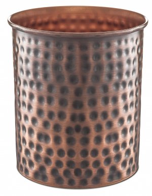 Monarch Abode Kitchen Utensil Holder – Hand Hammered Metal Antique Copper Utensil Holder, Decorative Utensil Crock for Kitchen Counter, Cooking Tool and Spatula Holder for Countertop, Caddy Organizer