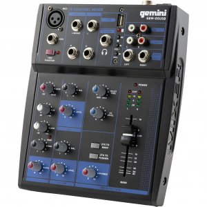 Gemini GEM-05USB Compact 5-Channel Bluetooth Audio Mixer