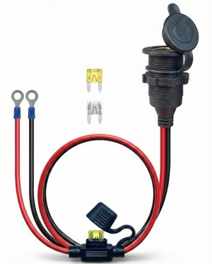 YIWOFUWO 3FT 13AWG 12V Waterproof Cigarette Lighter Socket Extension Outlet