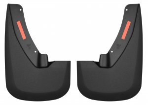 Husky Liners Custom Mud Guards | Fits 2009-2024 Dodge Ram 1500 (19-24 Classic Body) 2010-2018 Dodge Ram 2500/3500, w/OEM Fender Flares | Front, 2-pc Black - 58181