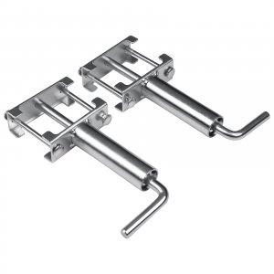 308287, RV 5th Wheel Landing Gear Quick Release Pull Pins, 2 PCS Fifth Wheel Quick Release Pins for Camper Motorhome Travel Trailer Landing Gear Systems, Standard 3/8" Pin, Silver | Replace# LC308287