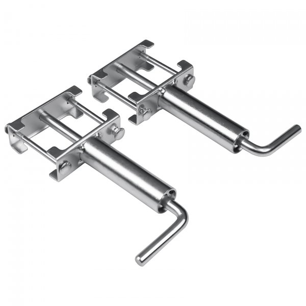 308287, RV 5th Wheel Landing Gear Quick Release Pull Pins, 2 PCS Fifth Wheel Quick Release Pins for Camper Motorhome Travel Trailer Landing Gear Systems, Standard 3/8" Pin, Silver | Replace# LC308287