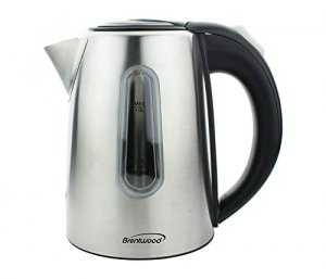 Brentwood Appliances KT-1710BL 1L Stainless Steel Cordless Electric Kettle (Blue)