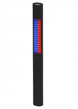 Nightstick Safety Light/LED Flashlight,Red/Blue Flood,150 Lumens, Black NSP-1170