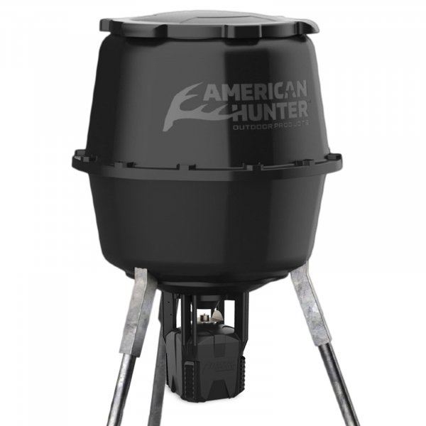 American Hunter 30 Gal Nesting Hopper | Hunting Durable Lightweight 3 Legged Game Feeder with XDE-Pro Automatic Delivery System