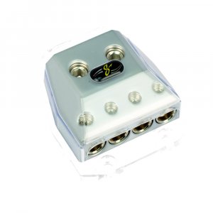 Stinger SHD21 HPM Series Power or Ground Distribution Block with Satin Chrome Finish