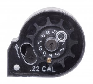Benjamin RC2210 Marauder/Armada .22-Caliber Auto-Indexing Pellet Magazine, black, clear