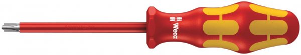 Wera 05006381001 Kraftform Plus VDE 162i PH/S Phillips/Slotted Insulated Screwdriver, PH 2 Head, 4" Blade Length