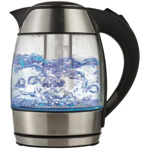 Brentwood Appliances KT-1960BK 1.8L Cordless Glass Electric Kettle w/Tea Infuser