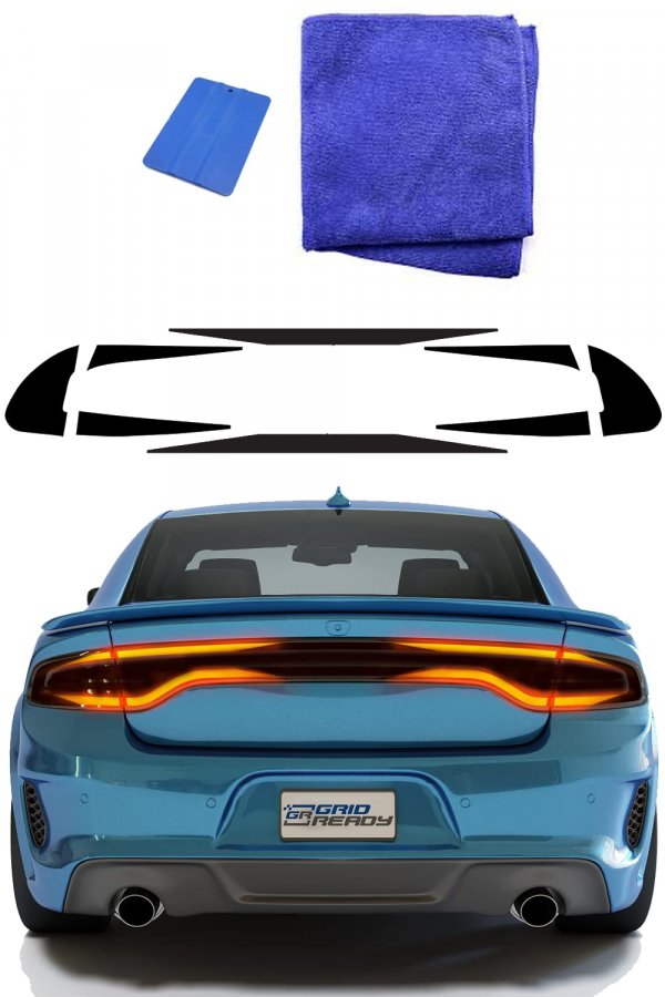 Tail Light Decal fits 2015-2023 Dodge Charger Accessories. Racetrack Sticker for 2015, 2016, 2017, 2018, 2019, 2020,2021, 2022, 2023 Model taillights Including sxt, rt, SRT, scat Pack etc.