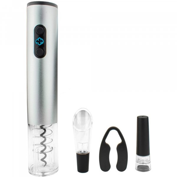Brentwood Appliances WA-2001S Electric Wine Bottle Opener w/Cutter, Stopper & Pourer