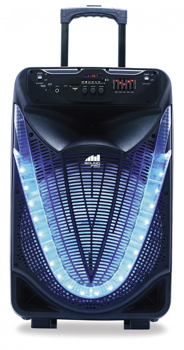 Naxa NDS-1533 Portable 15" Bluetooth Party Speaker w/Disco Light