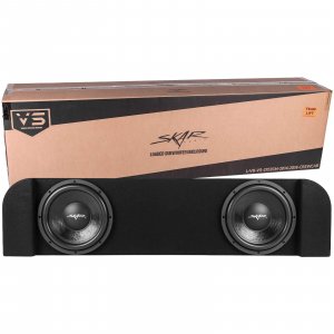 Skar Audio Dual 12" Loaded Subwoofer Enclosure Compatible with 2014-2018 Chevy Silverado/GMC Sierra Crew Cab Trucks