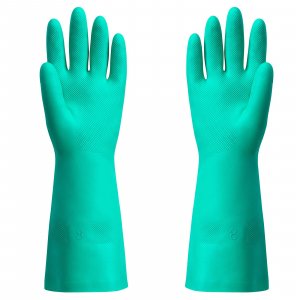 ThxToms Chemical Resistant Nitrile Gloves, Latex Rubber Free, 1 Pair, M