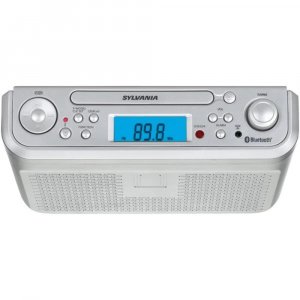 SYLVANIA SKCR2713 Under Counter Bluetooth CD Clock Radio