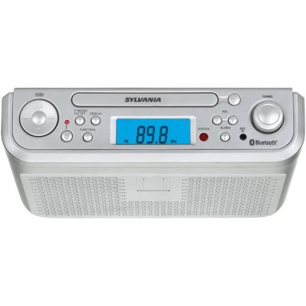 SYLVANIA SKCR2713 Under Counter Bluetooth CD Clock Radio