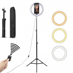 Blackmore Pro Audio BLR-10LED LED Selfie Ring Light with Tripod