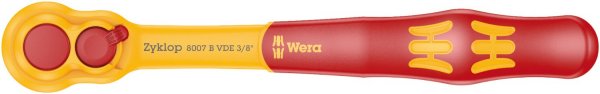Wera 05004966001 8007 B Vde Zyklop Ratchet Insulated 3/8" 222 mm