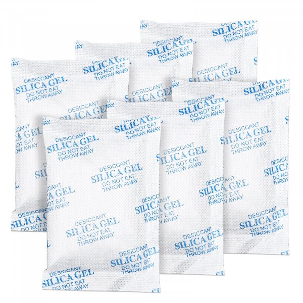 Absorbking Silica Gel Packets, 50 Gram 25 Packs Food Safe Moisture Absorbers, Desiccant Packs for Storage, Reusable Desiccant for Foods, Storage Bins, 3D Filaments, Electronics, Safes