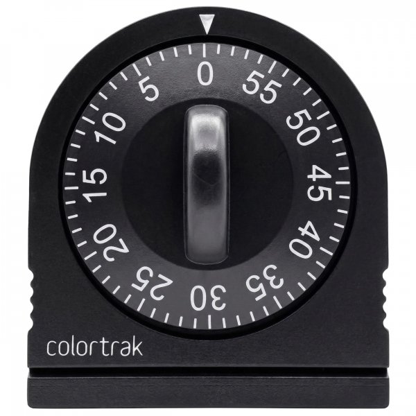 Colortrak 60 Minute Wind Up Timer, No Batteries Required, Black