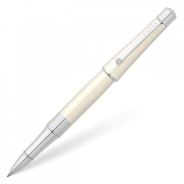 Cross AT04952 Beverly Pearlescent White Lacquer Rollerball Pen