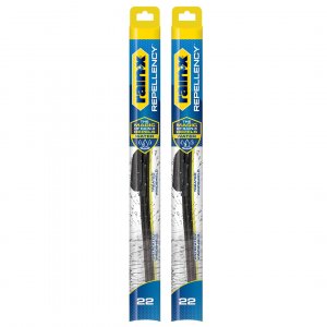 Rain-X 810363 Repellency Water Repellent Wiper Blades, 22" Windshield Wipers (Pack of 2), All Weather Streak-Free for Enhanced Visibility w/Water Repellency Formula [Amazon Exclusive]