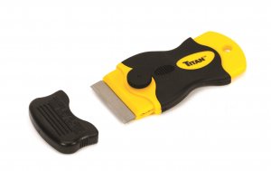 Titan 12031 4-Inch Mini Razor Scraper | Includes 1 Extra Heavy-Duty Razor Blade