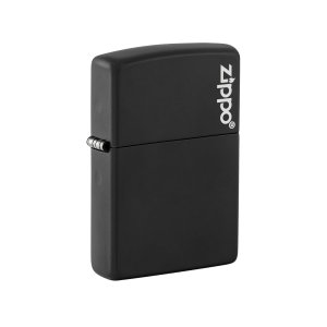 Zippo 218ZL Windproof Lighter Black Matte with Logo