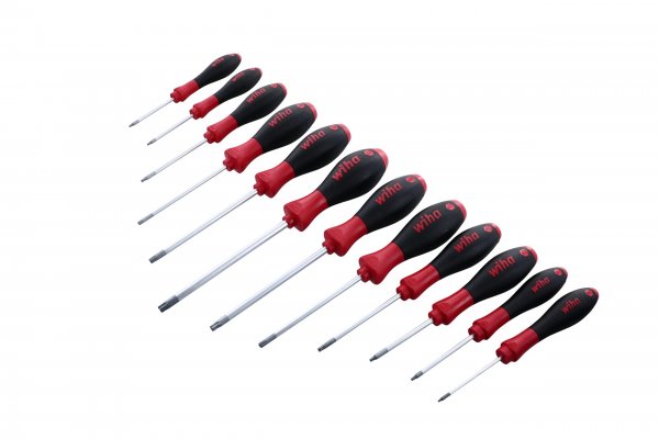 Wiha 36267 Torx Screwdriver Set, 12 Piece, T5–T40, SoftFinish Ergonomic Handle
