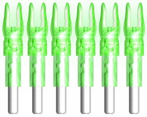 XHYCKJ 6PCS S Led Lighted Nocks for Arrows with .244" Inside Diameter,Screwdriver Included