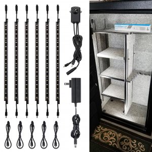 TORCHSTAR 6pcs 12 Inch LED Safe Lighting Kit, Motion Sensor, 5000K