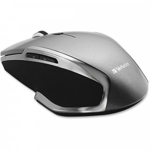 Verbatim 98621 Wireless Notebook 6-Button Deluxe Blue LED Mouse (Graphite)
