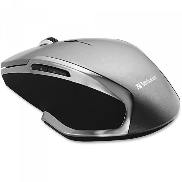 Verbatim 98621 Wireless Notebook 6-Button Deluxe Blue LED Mouse (Graphite)